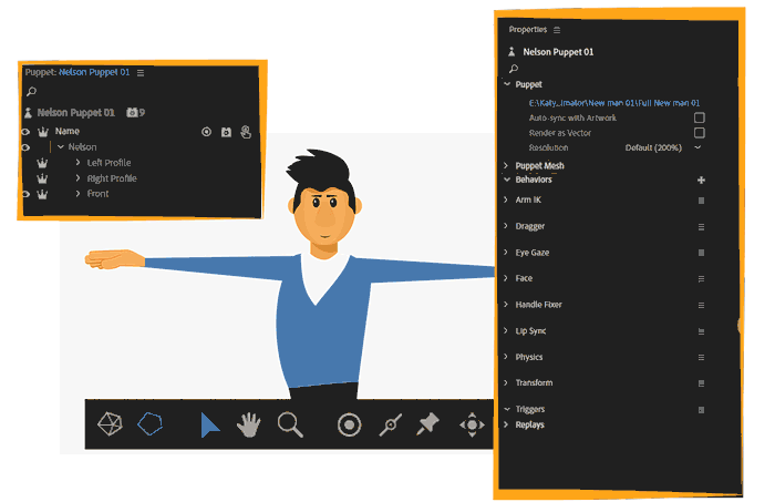 add walk behavior to your puppet