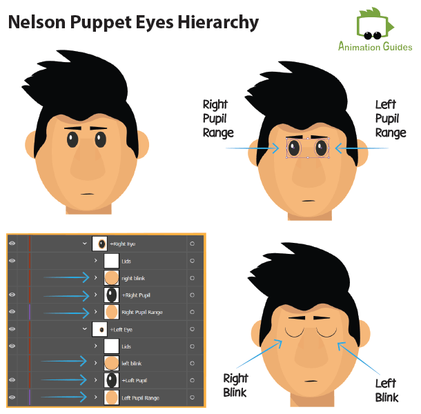 Nelson puppet eyes hierarchy character animator