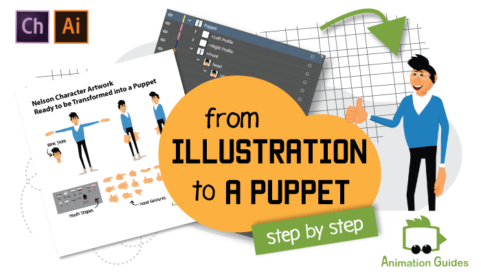 from illustration to Adobe puppet guide