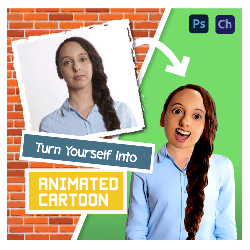 how to turn your image into rigged and animated cartoon puppet for adobe character animator