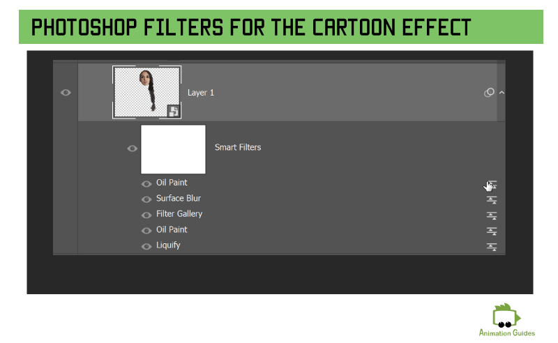 photoshop filter to apply on a photograph to achieve a crtoon effect