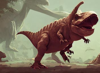 clockpunk {cute dinosaur }, digital illustration, 4k, hyper detailed, cinematic
