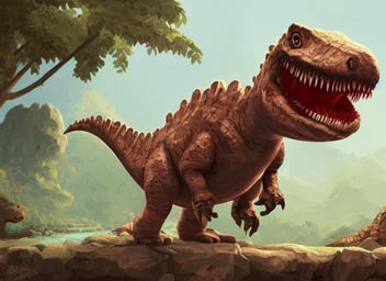 stonepunk {cute dinosaur }, digital illustration, 4k, hyper detailed, cinematic