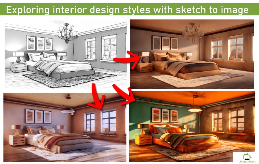 exploring interior designs styles with sketch ai photoshop plugin