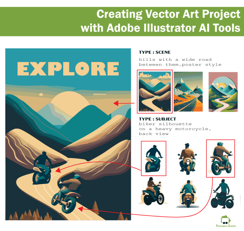 creating vector art projects using ai generation tools in adobe illustrator