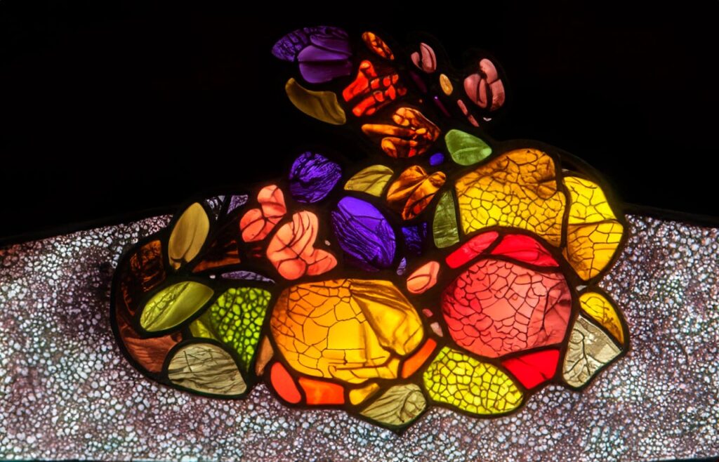 fruits stained glass photoshop ai generaed photo filter 50% option 01