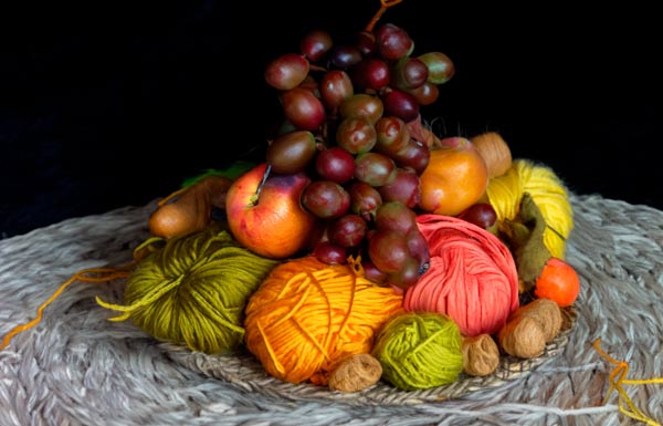fruits yarn art 60% photoshop ai generation option 01