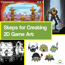steps for craeting 2d game art