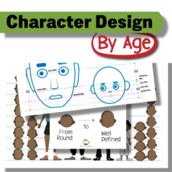 how to design characters of different ages