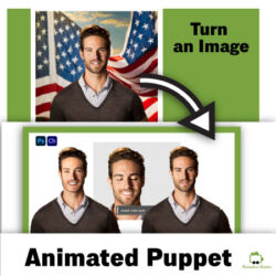 turn an image into animated puppet in photoshop and adobe ch