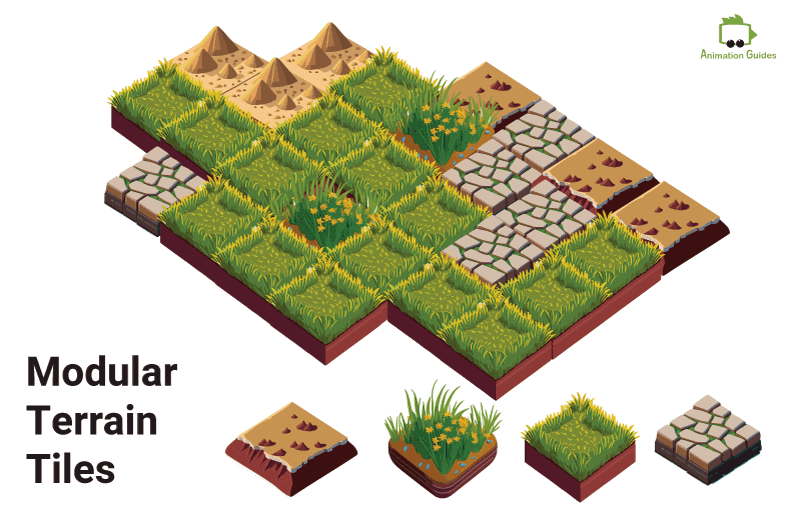 modular terrain tiles environment