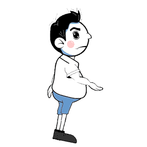 kick generated character in loop animator