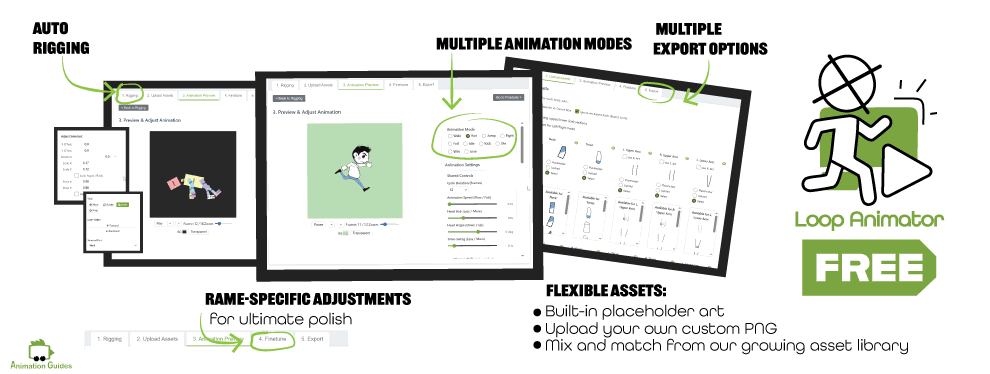 loop animator free 2d animation tool on animation guides