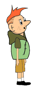 lose animation red head character made with loop animator