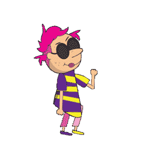 pink lady attack animation on loop animator