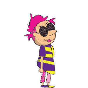 pink lady win animation made with loop animator