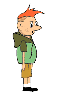win animation with loop animator red hair character