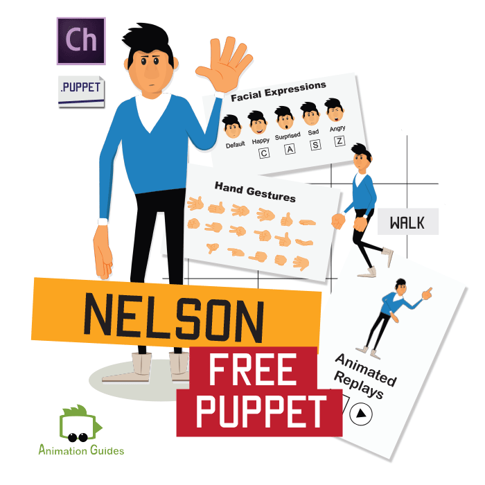 Nelson adobe character puppet free