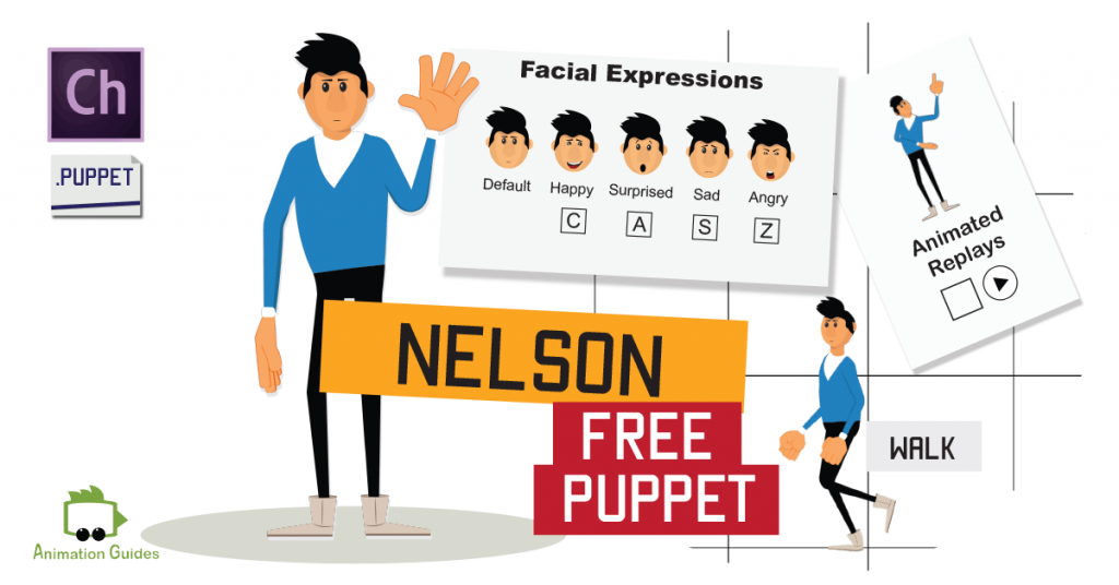 Nelson adobe character puppet free