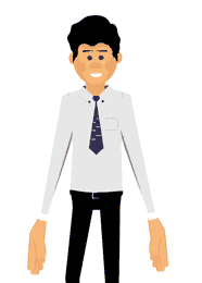 Albert adobe character animator puppet front and back arms
