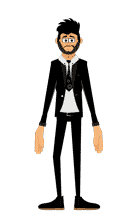 roger character animator puppet sad