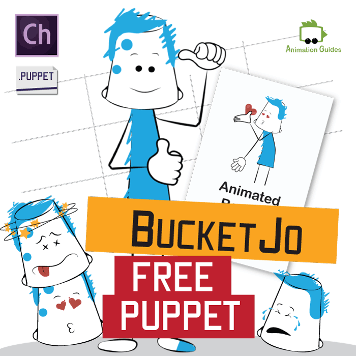 BucketJo Free Puppet for Adobe Character Animator - Animation Guides BucketJo Free Puppet for Adobe Character Animator - Animation Guides