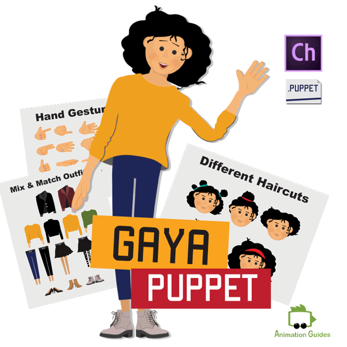 Gaya Female Puppet for Adobe Character Animator