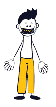 ethan puppet looking far