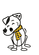 dog puppet cry animation