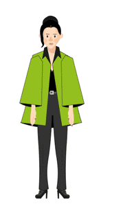 charlotte elegant female puppet says hi replay adobe ch