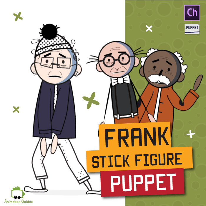 Frank Customizable Old Man Stick Puppet for Adobe Ch Frank Customizable Old Man Stick Puppet for Adobe Ch
