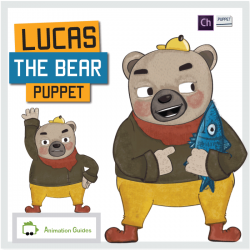 lucas cartoon bear puppet for adobe character animator
