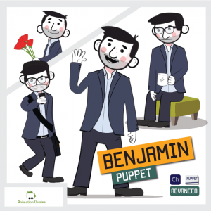 businessman benjamin puppet for adobe character animator