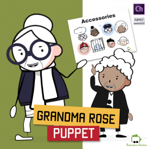 grandma rose old woman puppet customizable stick figure for adobe character animator