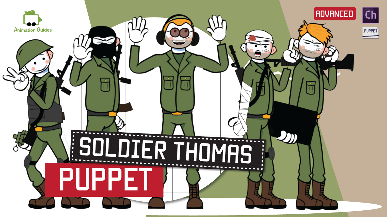 Soldier Thomas Adobe Character Animator Puppet [Advanced]