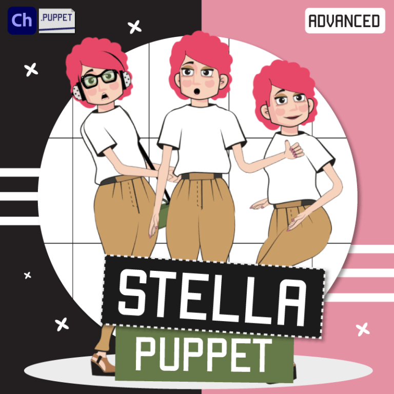 Stella-Female Puppet for Adobe Character Animator [Advanced]