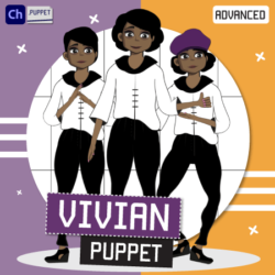 download vivian female african american puppet for adobe character animator