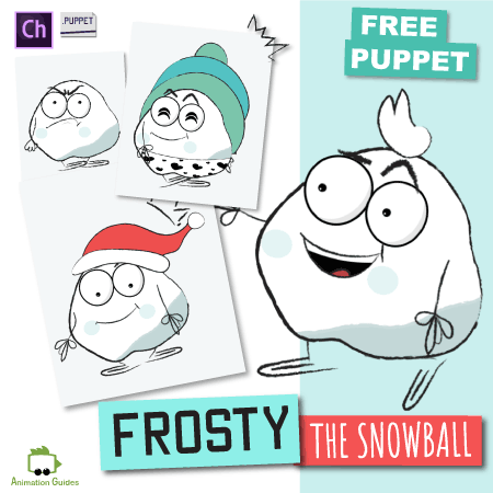 download free frosty the snowbal adobe character winter puppet